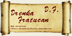 Drenka Fratucan vizit kartica